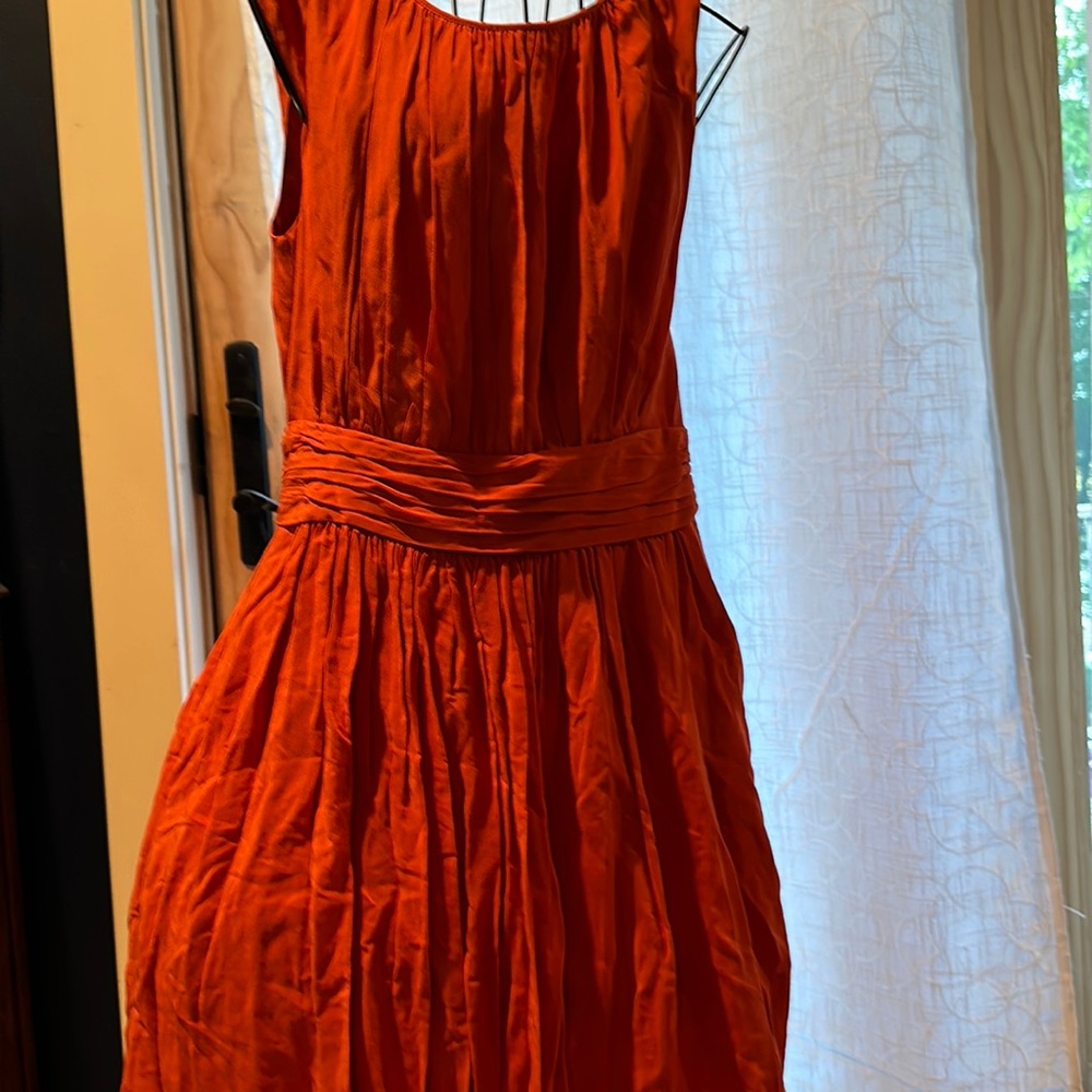 Boden Sz 4L orange dress new with tags